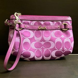 Coach Purple wristlet/ Wallet